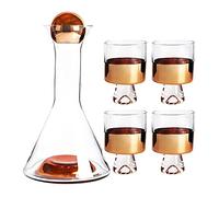 Whiskey and Red Wine Decanter, Light Luxury Art Design, Glass Material, Home Decoration, High-end Creative Set (A)