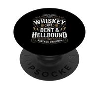 Whiskey Bent And Hellbound Funny Whiskey Cowboy Cowgirl Fun PopSockets Adhesive PopGrip