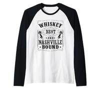 Whiskey Bent and Nashville Bound Group Travel Raglan Baseball Tee