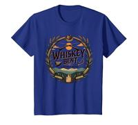 Whiskey Bent & Hillbilly Bound: Rustic Country Charm T-Shirt, Youth, Royal Blue, 4T