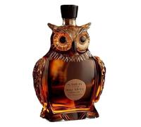 Whiskey Bottle - 250ml Owl Shape High Transparency Glass Decanter, Decorative Liquor Container, Crystal Spirit Storage Vessel | Novelty Bird Gift for Husband Christmas Wedding Restaurant