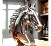Whiskey Bottle 300ml Glass Decanter 3D Engraved Funny Animal Liquor Dispenser Hand-Blown Leak-Proof Wineware, Unique Home Bar Office Table Decor Gift