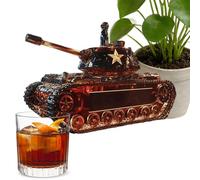 Whiskey Bottle,350ml Tank Design Drink Dispenser | Vodka Whiskey Bottle Dispenser | for Family Gathering Party Christmas Restaurant Barbecue Brandy Bourbon