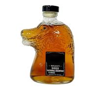 Whiskey Bottle - Alligator Design Beverage Bottle - Glass Container Liquor Cocktail Water Soda Vinegar Oil Wine Bar Beverage
