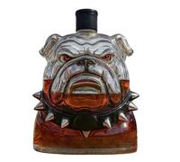 Whiskey Bottle | Bulldog Whiskey Bottle Large Capacity Decanter,Alcohol Dispenser Transparent Home Decor for Shelf Tequila Vodka Bourbon Wedding Party Men Husband