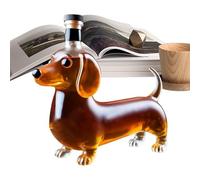 Whiskey Bottle | Dachshund Bottle | Animal Statue Decanter, Decorative Shelf Wine Dispenser for Dining Room, Restaurant, Bar, Living Room