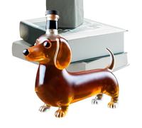Whiskey Bottle - Dachshund Shaped Empty Whiskey Bottle - Decanter Decoration For Weddings Or , Wine Dispenser For Dad, Husband Or Father