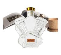 Whiskey Bottle - Decorative Alcohol Decanter, Empty Spirit Decanter in Motorcycle Engine Shape for Collectors, Shelf Enthusiasts, Home Entertainers and Interior Decorators