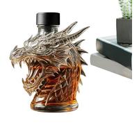 Whiskey Bottle - Dragon Whiskey Decanter - Collectible Liquor Container for Men Home Red Wine Beer Collector Father's Day Wedding Bachelor Event