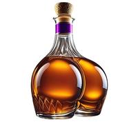 Whiskey Bottle Funny Butt 300ml Glass Wine Carafe Hand-Blown Personalized Creative Decanter Leakproof Design for Parties Bar Decor Gift