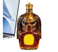 Whiskey Bottle - Liquor Bottles 30 Cl With Airtight Lid And 3D Design | Airtight Lid Empty Container Wine And Beverage Storage For Home Trade Meetings And Exhibitions