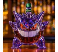 Whiskey Decanter, 300ML, 3D Pets Monsters Whiskey Wine Bottle Sculpture, Novelty Glass Decanter Statue(B)