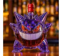 Whiskey Decanter, 300ML, 3D Pets Monsters Whiskey Wine Bottle Sculpture, Novelty Glass Decanter Statue(A)