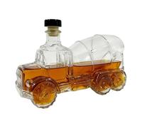 Whiskey Decanter: 300ml Alcohol Dispenser, Desktop Glass Bottle With Elegant Design | Brandy Drinks Family Gathering Party Wedding Restaurant Christmas Bar Home Use