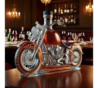 Whiskey Decanter, 3D Motorcycle Engine Design Bottle, Vintage Funny Drink Bottle Liquor Dispenser for Men Dad Motorcycle Lovers