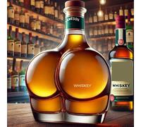 Whiskey Decanter - Art Statue, 300ml Handcrafted Peach-Shaped Whiskey Decanter Sculpture, Leak-Proof Glass Bottle with 4 Glasses, Featuring A Beautiful Woman with A Large Bottom(B+4 Cups)