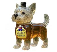 Whiskey Decanter - Art Statue, 300ml Puppy-Shaped Whiskey Decanter Sculpture, Multi-Functional Glass Bottle, Cute Puppy-Shaped Wine Set, Home Bar Glass Decoration(A)