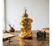 Whiskey Decanter Bottle - Art Statue - 1000ml Monkey Drinking Decanter Whiskey and Wine Decanter, Zodiac Monkey Glass Animal Bottle