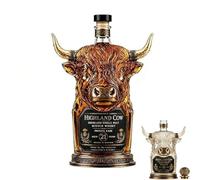 Whiskey Decanter Bottle, Highland Cow Whiskey Decanter, 3D Glass Wine Bottle, Unique Animal Head Design, Ideal for Spirits, Home Bar & Gift