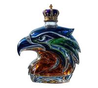 Whiskey Decanter - Eagle Glass Decanter | Elegant Liquor Bottle | Empty Container for Business, Meeting, Birthday, Party, Holiday, Gathering, Personal, Collection, Home, Décor