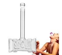 Whiskey Decanter Glass - 400ml Shaped Liquor Bottle, Sealed Stopper | Art Sculpture Display Container Serving Alcohol for Bourbon Vodka Spirits, Gift d