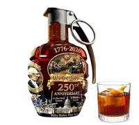 Whiskey Decanter Glass Bottle - 18x18cm Airtight Liquor Container, Elegant Decoration | Tight Sealing Home Kitchen Dining Accessory for Men Dad Wedding Holiday Birthday Party Celebration