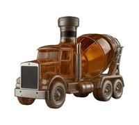 Whiskey Decanter - Liquor Decanter Bottle | Wine Carafe - Cement Mixer Truck Design 300ml Art Sculpture for Brandy, Bourbon Drinks, Family Gathering, Party, Weddings