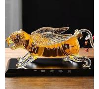 Whiskey Decanter - Sculptures Statues Wine Bottle, Wine Bottle Chinese Zodiac Tiger Shaped Wine Bottles, Heat-Resistant Glass Wines Bottles, Tiger Design, 12 Chinese Zodiac Signs