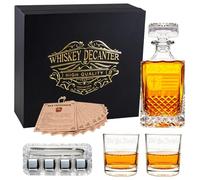 Whiskey Decanter Set for Men Decanter Set with Glasses Crystal Whiskey Bottle Luxury Birthday Gifts For Men Gifts for Father's Day Christmas Gifts (TRUST JESUS)