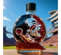 Whiskey Decanter - Whiskey Bottle, 300ml Whiskey Decanter in The Shape of A Shouting Figure, Creative Character Glass Bottle, Thickened Glass Liquor Dispenser(E)