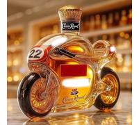 Whiskey Decanter - Whiskey Bottle, 3D Motorcycle Shape Novelty Whiskey Decanter, Hand-Blown Glass Wine Bottle Sculpture, Leakproof Home Decor Gifts, Wine Containers