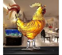 Whiskey Decanter - Whiskey Bottle, Cock - Chicken Decanter 500ml Whiskey and Wine Decanter -Rooster Or Hen Glass Decanter for Or Vodka for Whiskey Lovers(1000ML)