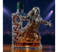 Whiskey Decanter - Whiskey Bottle, Rock Band Shaped Whiskey Decanters Sculpture, with Airtight Lid 3D Funny Whiskey Wine Bottle, Strong Glass Liquor Dispenser