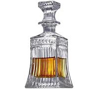 Whiskey Decanter, Whiskey Decanter decanters for Spirits Crystal Glass Lead-Free Whiskey Decanter for Liquor Or Scotch Bourbon Wine 18.26 Oz