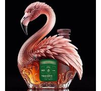 Whiskey Decanter Wine Bottle - Art Statue, Flamingo Whiskey Decanter Sculpture, Animal Statue, Craft Representing Love(A)