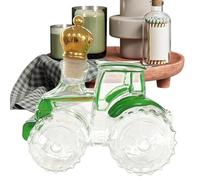 Whiskey Decanter Wine Bottles - 3D Tractor Shaped Wine Bottle | Leak-Proof Empty Wines Carafe For Vodka Brandy Bar Office Home Men Dad Birthday Christmas Party Favors Entertaining Collection Display