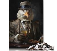 Whiskey Eagle Puzzles for Adults 1000 Puzzles Wooden Puzzle Adult Jigsaw Puzzle Home Decoration Puzzle Toys 1000pcs (75x50cm)