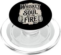 Whiskey Fuels The Soul Not The Fire - Sipping Quote PopSockets PopGrip for MagSafe