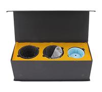 Whiskey Glass Round Ice Cube Mold Set, Whiskey Glass with Sphere Ice Mold, Large 2.8in Ice Ball Mold for Cocktails and Whiskey, Includes 2 x 300ml Glasses and Silicone Mold, Bar & (Ice Flower