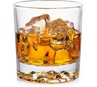 Whiskey Glass Set of 4 with Brilliant Mountain Imprint. Perfect for Whiskey, Bourbon, Scotch and Cocktails. Classic Design with a Modern Touch. Best Large 11.5 Ounce Premium Tumblers.