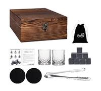 Whiskey Glass Sets with Stones,Japanese Crystal Whisky Glass,Whiskey Glasses Sets,Whiskey Glasses Drinking Collection Set, for Birthdays, Housewarming, Father's Day, Engagement