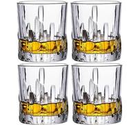 Whiskey Glasses, 330ml Set of 4 Lead Free Crystal Whisky Glasses Set, Old Fashioned Glasses (330ML)