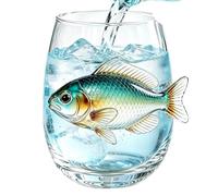 Whiskey Glasses Lead-Proof Decorative Coastal Cup 350ml