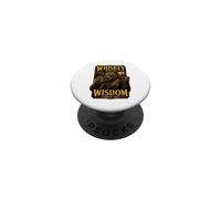 Whiskey Goes In Wisdom Comes Out Bear PopSockets Adhesive PopGrip