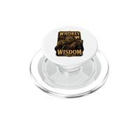 Whiskey Goes In Wisdom Comes Out Bear PopSockets PopGrip for MagSafe