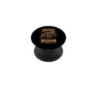 Whiskey Goes In Wisdom Comes Out Raccoon PopSockets Adhesive PopGrip
