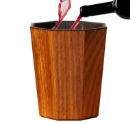 Whiskey Grail, Wooden Charred Whiskey Grail Cup, Old Fashioned Drinking Whiskeys Glass for Men, Classical Charred Oak Barrel Bourbons Drinking Glasses Vessel, for Whiskeys Lovers Gift