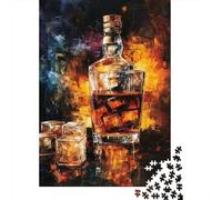 Whiskey & Ice A Rich Pour 1000-Piece Puzzle for Adults, 38x26cm/1000pcs, White Pieces for Organised Sorting; for An Enjoyable Break at The Table