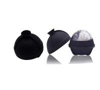 Whiskey Ice Ball Maker,Silicone Ice Ball Mould Easy Release,Sphere Ice Cube Moulds-6 X 6cm, Large Ice Cube Moulds Perfect for Whiskey, Cocktail and Any Drink(2)