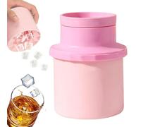 Whiskey Ice Mold - Silicone Freezer Cup, Two in Design, Reusable Sphere Maker, Bar Drink Accessory, Kitchen Home Use, Picnic Cmping Support, Party Gathering Cooling Enhancing Beverage Experience